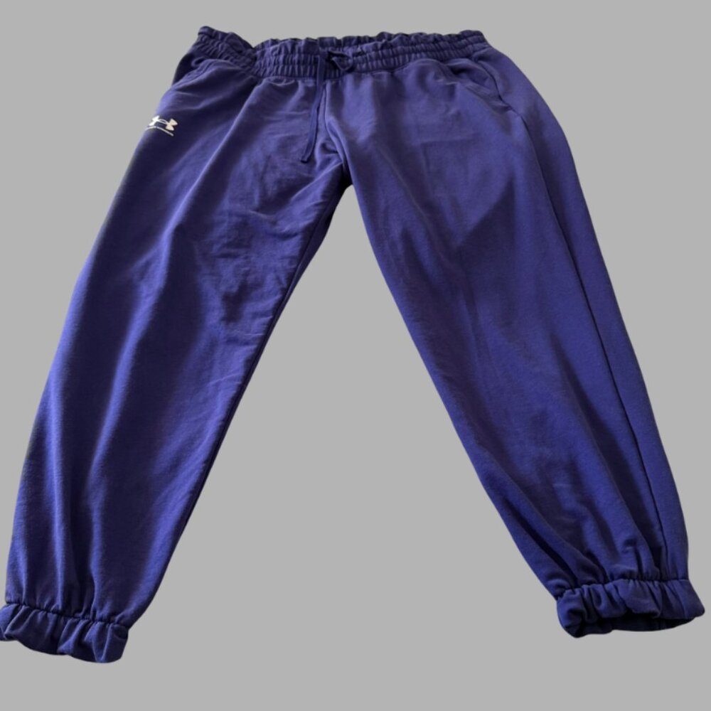 Under Armour Women's Size 1X Deep Purple Rival Terry Joggers